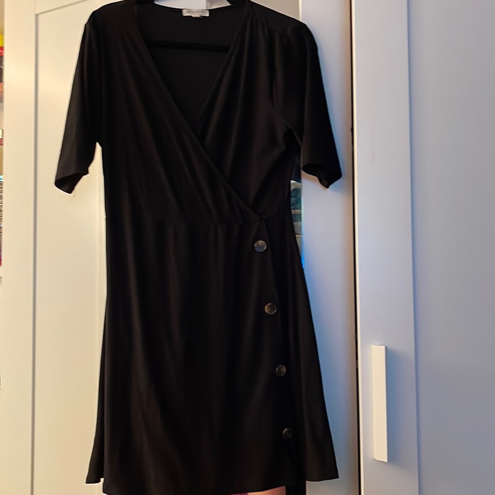 Faux Wrap dress with buttons